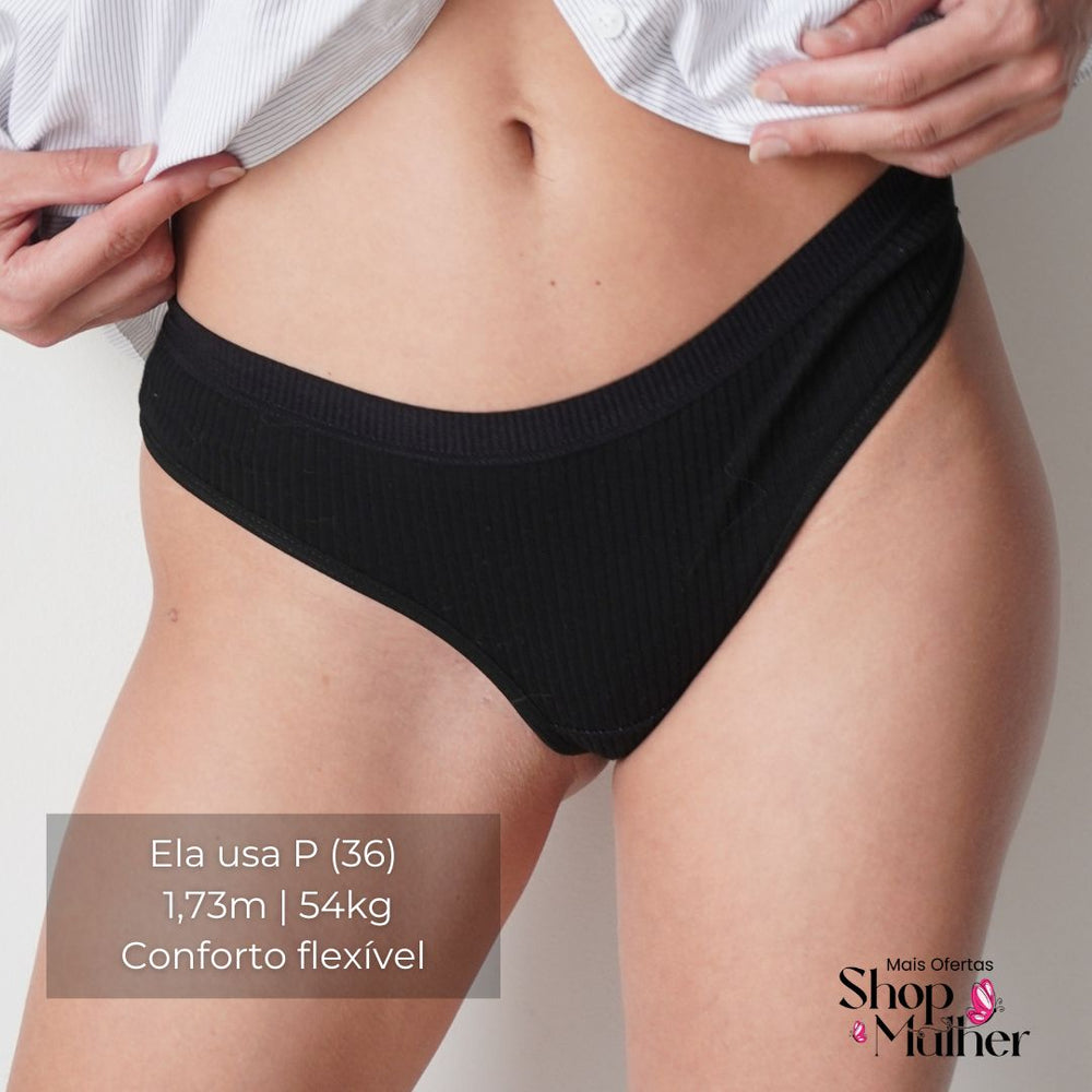 [LANÇAMENTO EXCLUSIVO DE TORRA COMPRE 4 LEVE 5] Calcinha CottonConfort® - FRETE GRÁTIS