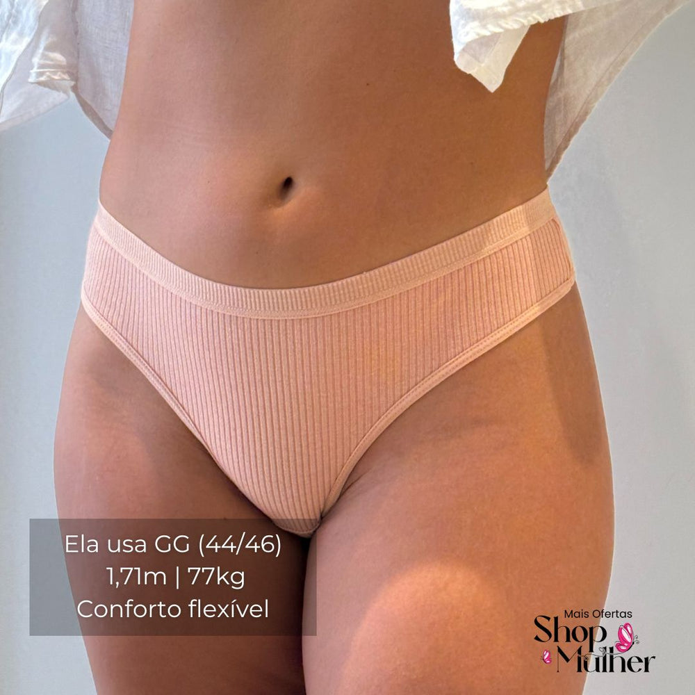 [LANÇAMENTO EXCLUSIVO DE TORRA COMPRE 4 LEVE 5] Calcinha CottonConfort® - FRETE GRÁTIS