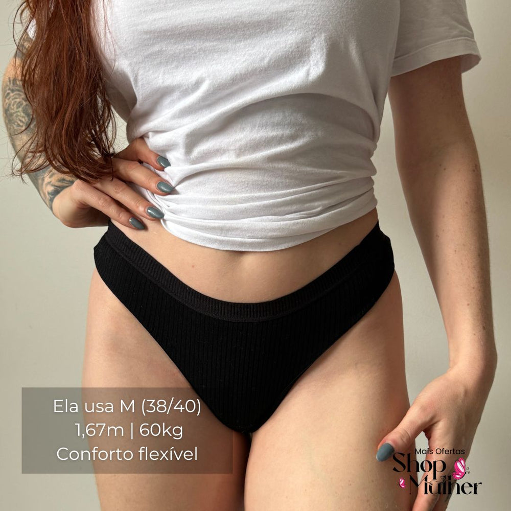 [LANÇAMENTO EXCLUSIVO DE TORRA COMPRE 4 LEVE 5] Calcinha CottonConfort® - FRETE GRÁTIS