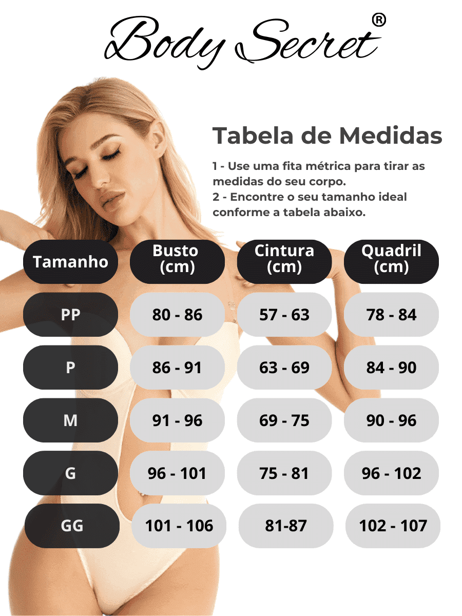 Body Secret - Tecnologia InvisiFit costas livres [FRETE GRÁTIS] [PROMOÇÃO DE LANÇAMENTO]