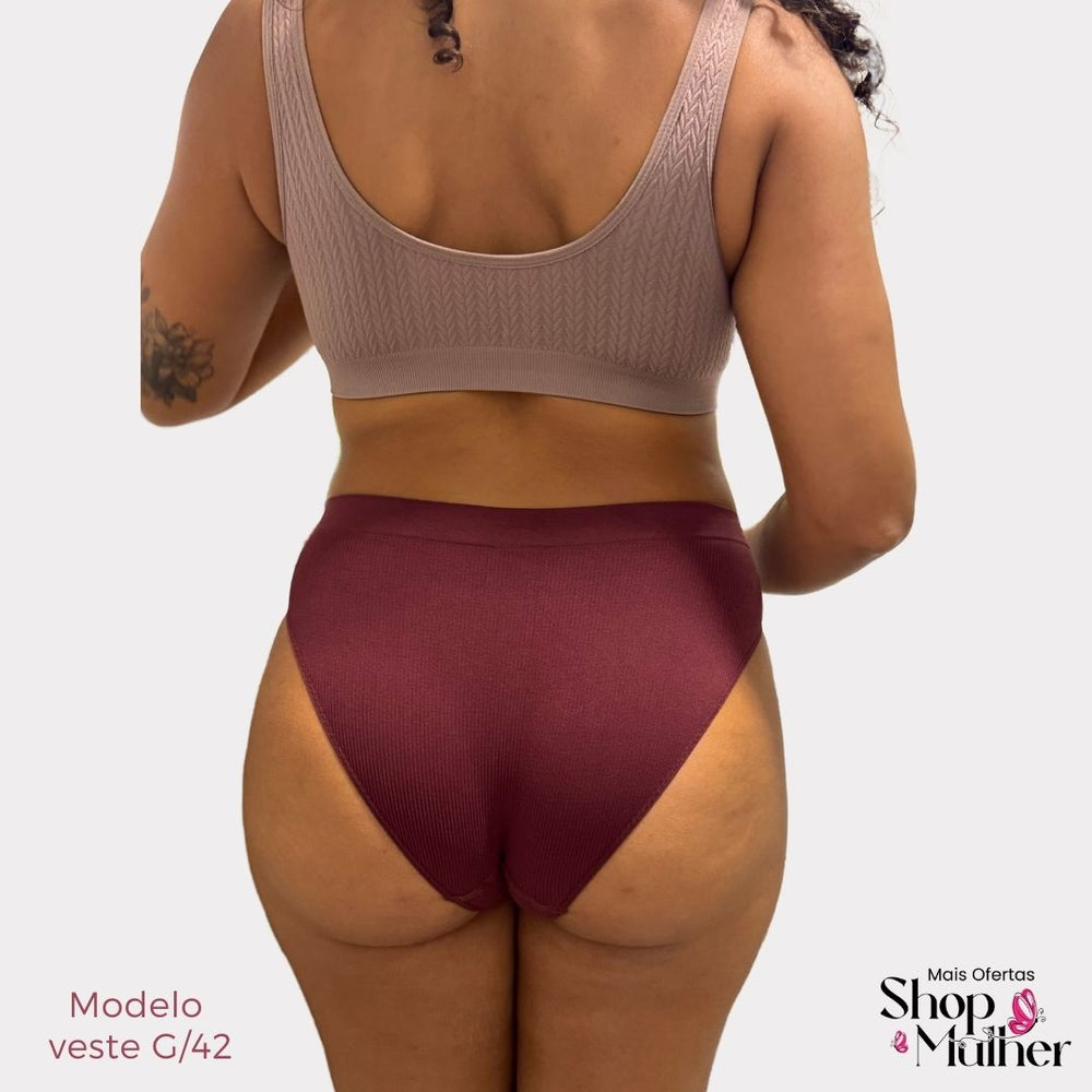 [LANÇAMENTO! PROMOÇÃO COMPRE 3 E LEVE 6] Calcinhas FlexiFit Tanga® Cós Médio - FRETE GRÁTIS