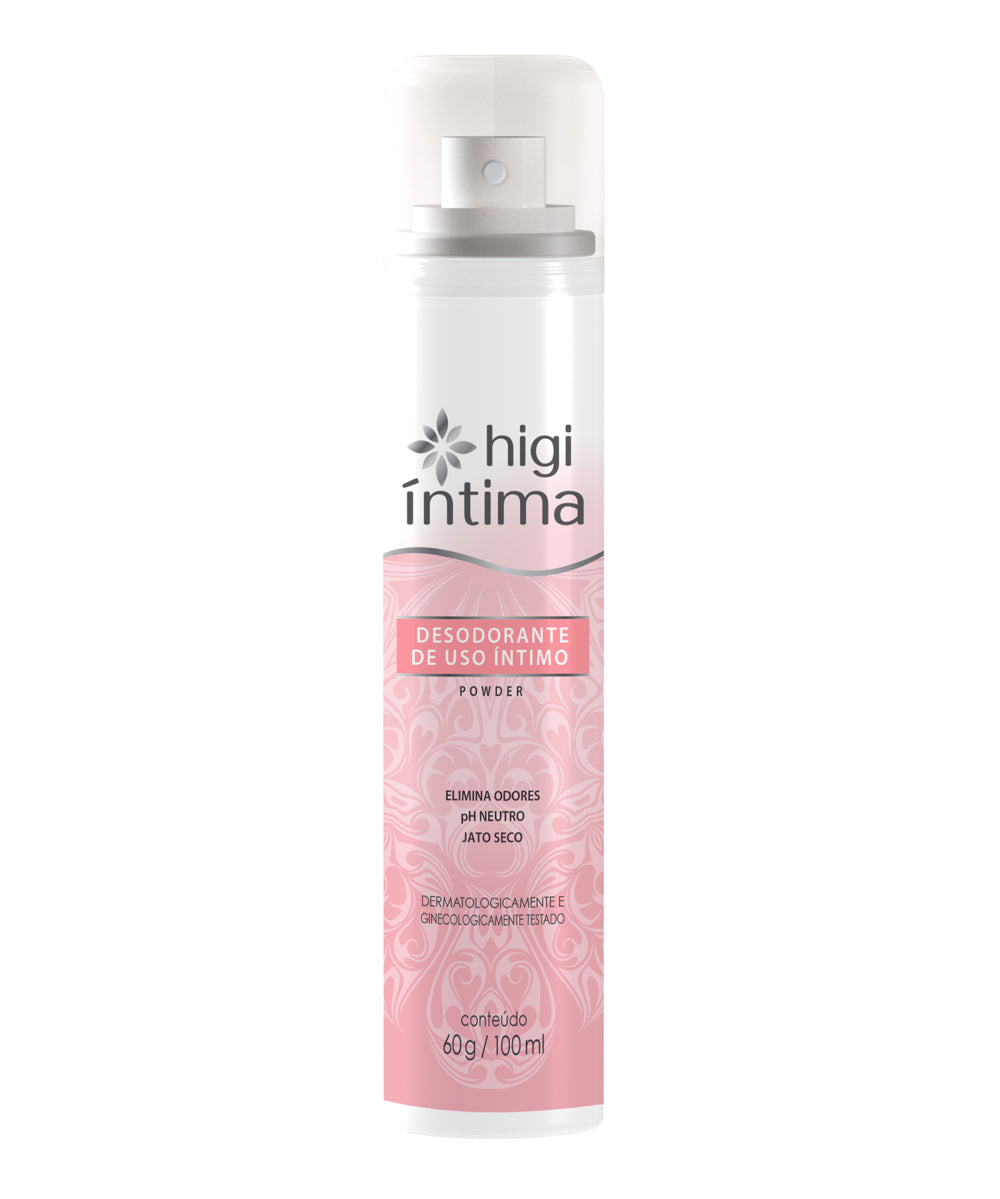 Desodorante Íntimo Powder 100ml – Jato Seco com pH Neutro Higi Íntima