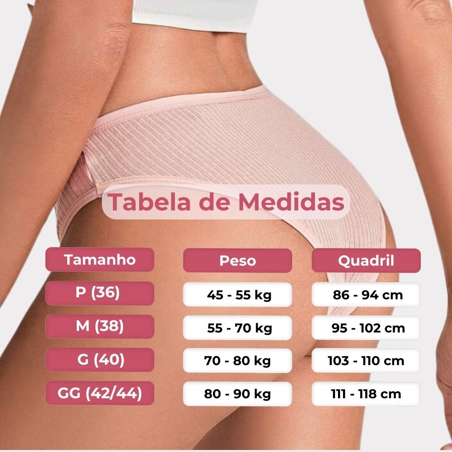 Calcinha CottonConfort® Plus Original [ANTIBACTERIANA] – [PAGUE 5 LEVE 10]